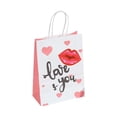 thumbnail image 1 of Cute Printed Kraft Paper Bag Simple Cartoon Gift Handbag Holiday Valentine's Day Gift Bag, 1 of 3