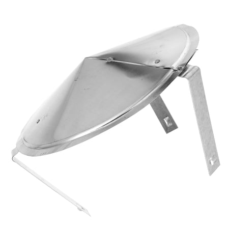 PAMINGONO Chiminea Lid Chimney Rainproof Cover Silver Stainless Steel 1Pack