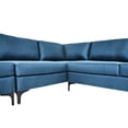thumbnail image 4 of Sofá Escuadra Izquierda con Tapizado Color Azul. Estructura de Madera Sólida y Patas de Acero, 4 of 4