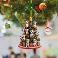 thumbnail image 1 of Christmas Tree Hanging Tree Shaped Bookshelf Pendant Ornaments Acrylic Stacking Decorations for Holiday Year-round Celebrations, 1 of 3