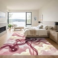 thumbnail image 3 of ODIKA 5'x7' Machine Washable Non-Slip Area Rug, Abstract Dusty Rose High Traffic Rug, Pink, 947711, 3 of 7