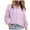 Purple, variant on Women Leisure Shirts Fashion Solid Color Floral Embroidered Long Selevee Lapel Classic Fit Shirt
