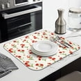 thumbnail image 3 of Microfibre Drying Mat for Kitchen Pioneer Dish Drying Drainer Mat Absorbent Colorful Floral Drying Mat Washing Up for Glass, Plate & Cup 16inch X 18inch, 3 of 6
