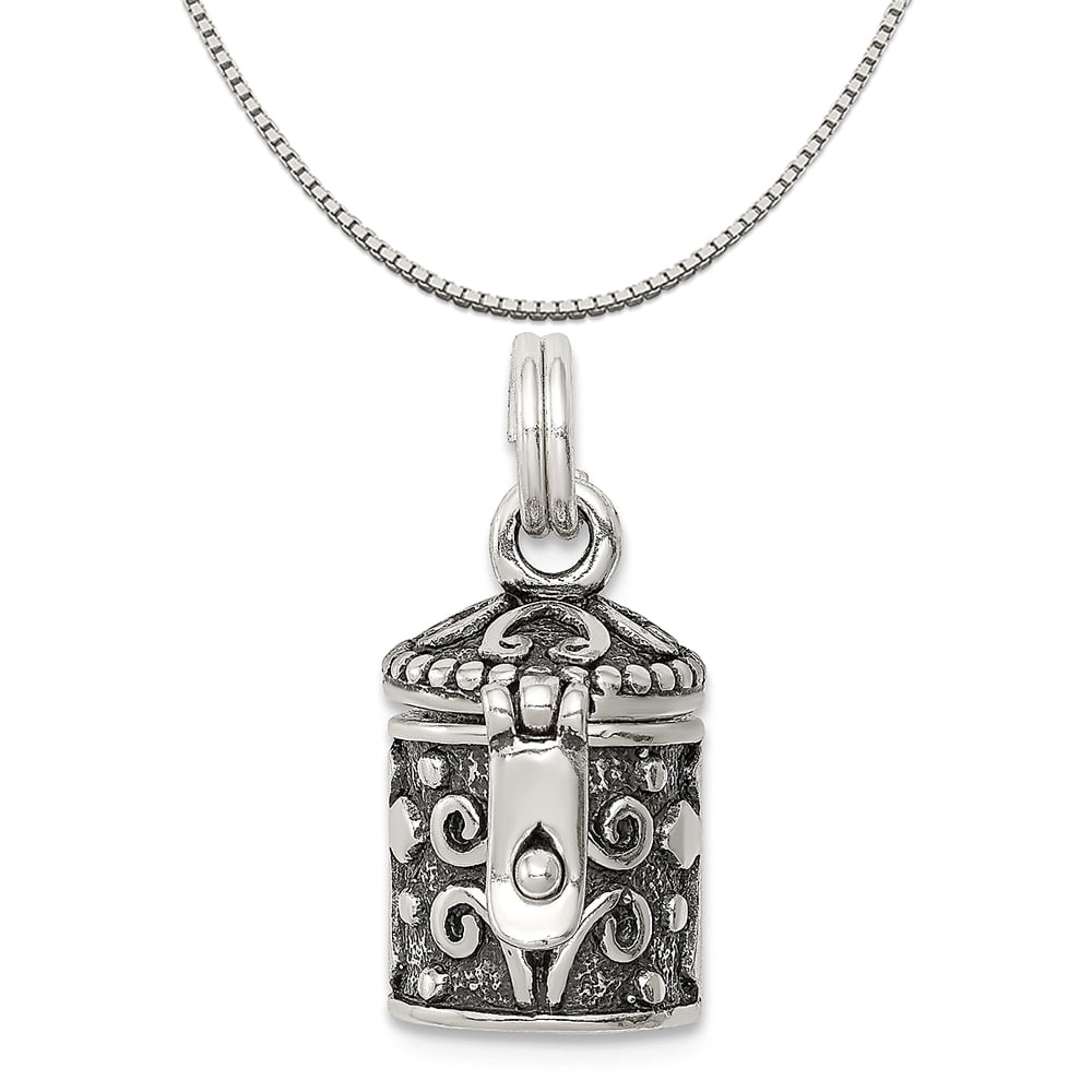 Big Sur Sterling Silver Antiqued Cross Prayer Box Charm On A Sterling big-sur-sterling-silver-antiqued-cross-prayer-box-charm-on-a-sterling