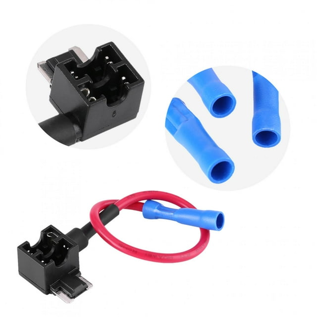 Multi-Purpose Mini Atm Apm Blade Fuse Holder, Plastic Lightweight 12V Car Add-A-Circuit Fuse Adapter, For Boats Trucks Car Replacement