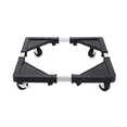 thumbnail image 1 of Base Soporte Movil Ajustable Refrigerador Lavadora Mueble Negro, 1 of 5
