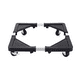 thumbnail image 1 of Base Soporte Movil Ajustable Refrigerador Lavadora Mueble Negro, 1 of 5