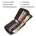 thumbnail image 4 of FALAN MULE Rfid Wallet for Men Genuine Leather Minimalist Wallet Bifold Coin Purse, 4 of 7