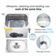 thumbnail image 5 of 10 L Liter Stainless Steel Ultrasonic Cleaner 490W Digital Timer Heater Jewelry Glasses Tattoo Dental Cleaning Machine Yescom Modern, 5 of 11