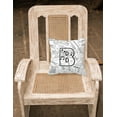 thumbnail image 2 of Carolines Treasures CJ2007-BPW1414 Letter B Musical Note Letters Canvas Fabric Decorative Pillow, 2 of 4