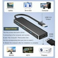 thumbnail image 4 of USB 3.0 to HDMI Adapter (7-in-1), USB 3.0 Hub with HDMI 1080P, USB C Data & Power Ports, Docking Station for Monitor, PC, Laptop, Desktop Support Windows 7/8/10 & Mac OS, 4 of 7