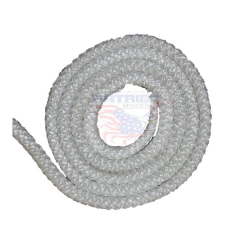 One Foot Of 1/2" High Temperature Braided Round Fiberglass Rope Seal High Density