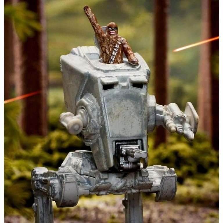 Mattel Hot Wheels Starships Select AT-ST with Chewbacca Play