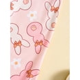 thumbnail image 6 of Bagilaanoe Toddler Baby Girl Summer Jumpsuit Sleeveless Floral Print Romper Overalls 12M 18M 24M 3T 4T 5T Kids Flared Pants Summer Clothes, 6 of 9