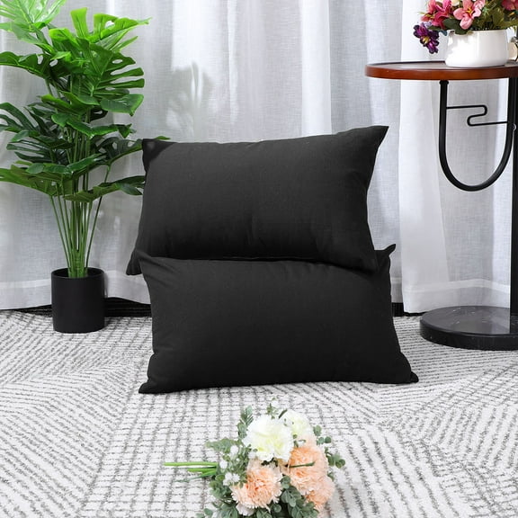 2Pcs Classic Check Plaid Square Throw Pillow Cover Cushion Case