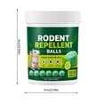 thumbnail image 2 of 30 Pack Rodent Repellent Balls, Natural Mint & Lime Scent Mouse Repellent for Rats Mice, Plant-Based Deterrent for Indoor & Outdoor Home, Safe for Pets & Family, Long-Lasting Protection for Garage, 2 of 11