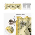 thumbnail image 5 of Daisy Flower Butterfly Kitchen Valance Curtain Window Valance for Living Room Bedroom Tie Up Valance Curtain, 5 of 6