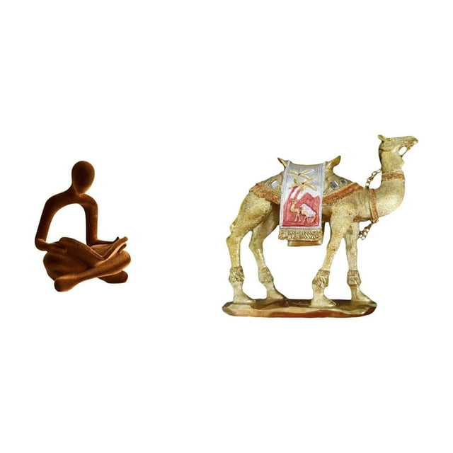 Figura Decorativa De Una Figura Humana Pensadora Abstracta, Estatua De Resina, Pieza De Colección Versátil Para Oficina, Bar, Boda, Entrada, Estantería, Sala De Estar Y Decoración Del Hogar.