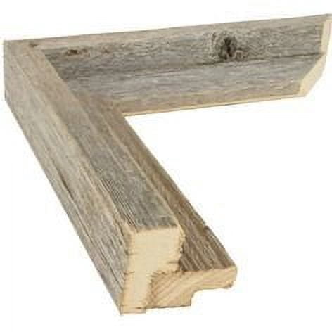 Rustic Barnwood Picture Frames – Reclaimed Wood Photo Frames – Wood Frame with Mat for Wall & Tabletop Display – Made in USA, Weathered Gray, 11x14 matted to display a 8x10, Weather Wood Mat