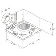 thumbnail image 4 of Delta Electronics BreezProfessional 6in Duct 300 CFM Ventilation Fan 120V, 7.3 CFM/Watt - Off White, 4 of 4