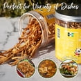 thumbnail image 5 of NPG Premium Dried Lily Flowers Buds Unsulfured 4 Ounces, Dried Lilium Fowers Bulk Chinese Food Cooking, Golden Needles Dried Day Lilies for Hot & Sour Soup, Moo Shu Pork, 5 of 6