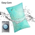 thumbnail image 6 of Salouo Cyan Mint Marble Pattern Pillow Cases,1PC Pillow Covers with Envelope Closure Decorative Pillow Case for Bed Couch,Pillows Not Included-16"x24", 6 of 6