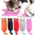 thumbnail image 1 of Paquete de 5 piezas de juguetes para gatos con hierba gatera resistentes a las mordeduras, juguetes para masticar con dentición de gato con ratón de dibujos animados que contienen hierba gat, 1 of 5