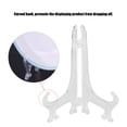 thumbnail image 3 of Herwey Dish Display Stand, Plate Display Stand,10pcs Folding White Plastic Plate Holders Dish Picture Frame Decorative Display Stand Rack, 3 of 12