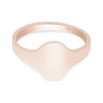 thumbnail image 3 of AFFY Flat Oval Top Signet Ring In 14K Rose Gold Over 925 Sterling Silver (Medium) Ring Size 13.5, 3 of 4