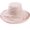 Beige, variant on Women Bucket Hat Super Wide Brim Fold Bucket Cap Beach Wedding Solid Color Floppy Fisherman Hat with Chin Strap