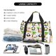 thumbnail image 5 of Fotbe Penguins On The Beach Bolsa de Viaje con Estampado, Bolsa de Fin de Semana para Mujer con Compartimento para Zapatos, Bolsa de Gimnasio con Bolsillo Húmedo, 5 of 7