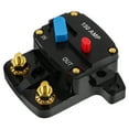 thumbnail image 1 of OULII Car Circuit Breaker Automobile Circuit Breaker Short Circuit Protection Black Zinc Alloy 1Pack, 1 of 8