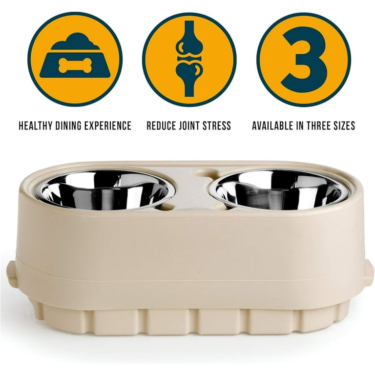 OurPets Store-N-Feed Adjustable Elevated Dog Food and Water Feeder