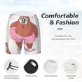 thumbnail image 4 of Kdxio Sloth With Donuts1 Print Men'S Swim Trunks With Compression Liner 7 Inch Inseam Quick Dry Swim Shorts, 4 of 7