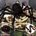thumbnail image 3 of Decoraciones de Halloween con telarañas gigantes, telarañas grandes, decoración de jardín, adornos de malla para exteriores, colgantes para la casa de Halloween, 3 of 4