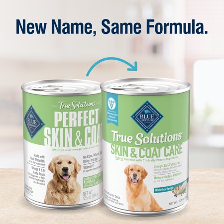BLUE BUFFALO TRUE SOLUTIONS SKIN & COAT CARE WET DOG FOOD, 12.5-OZ. CAN