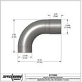 thumbnail image 6 of Speedway Motors Mild Steel Mandrel Bend Elbow Pipe - 90 Degree, 3-1/2" OD, Universal Fit, Heavy-Duty Construction, Slip Fit Installation, Increased Horsepower, 6 of 7
