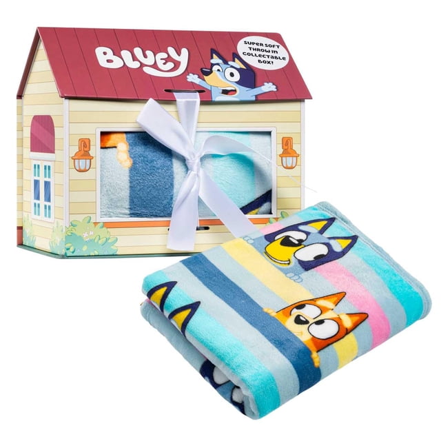 Manta Jay Franco Bluey supersuave de 117 x 152 cm con caja