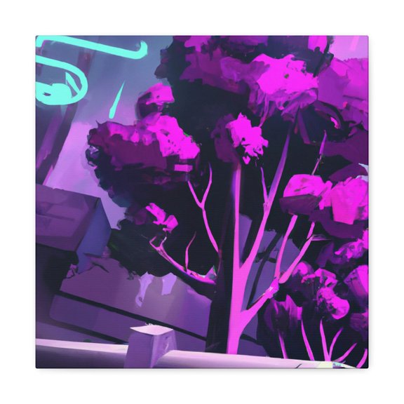 Lilac Pop Art Bloom - Canvas