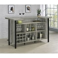 thumbnail image 7 of Pemberley Row Engineered Wood Gray Driftwood Bar Unit Rectangular 70.75"W Unassembled, 7 of 7