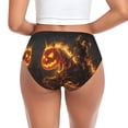thumbnail image 3 of Womens Underwear -  Halloween Flame Pumpkin Skeleton Knight B No Show Seamless Underwear for Women, Soft Stretch Sexy Women's Panties, Cute Hipster Ladies Panties Bikini Underwear Briefs, 3 of 6