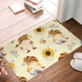 thumbnail image 5 of Daiia Watercolor Bee Honey Honeycomb Bee Front Door Mat, Heavy Duty Durable Welcome Mat for Outdoor Indoor, Dirt Trapper Waterproof Super Absorbent Door Mat, 16" x 24", 5 of 9