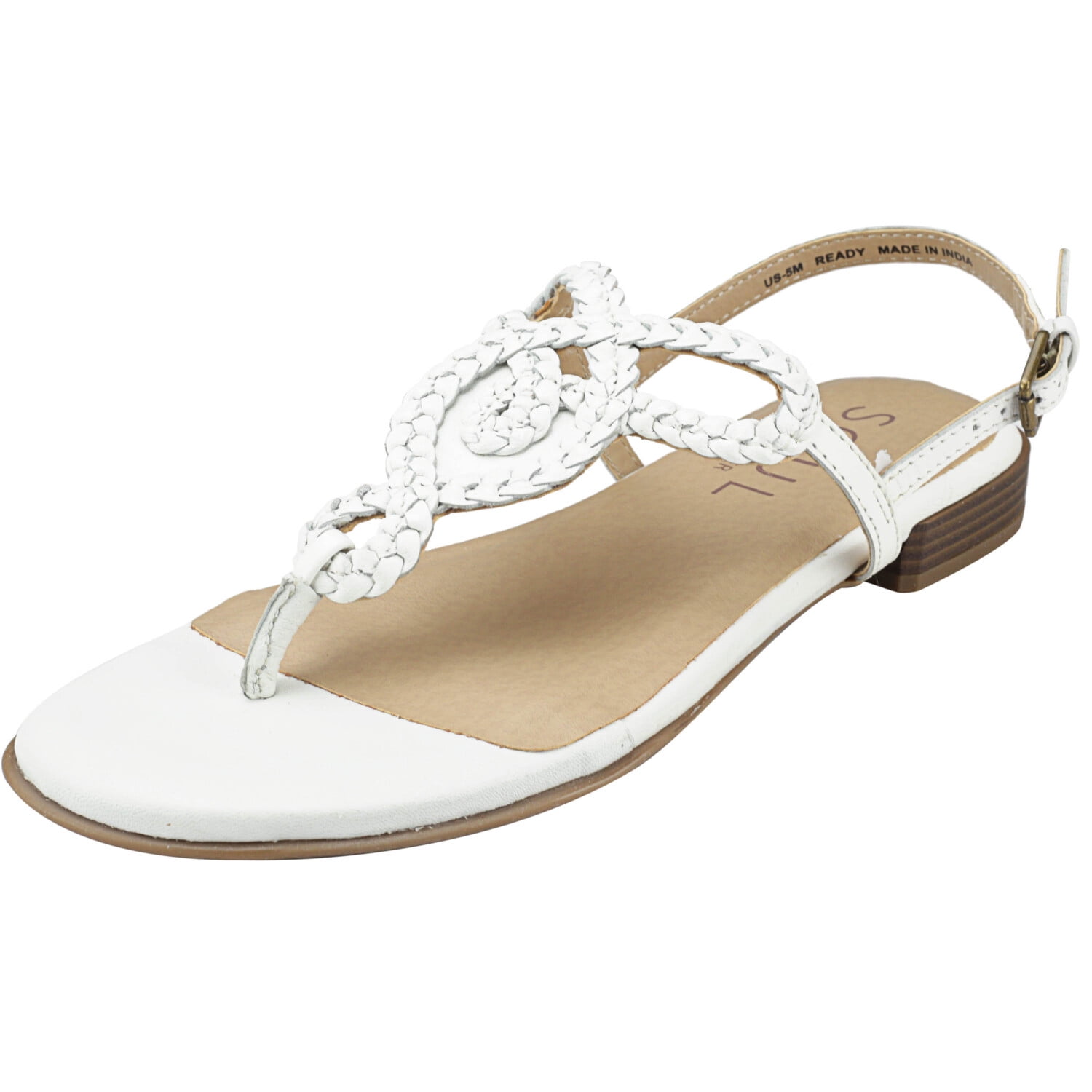 naturalizer white sandals