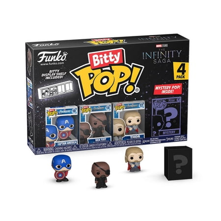 Marvel: The Infinity Saga Bitty Pop! Captain America Four-Pack