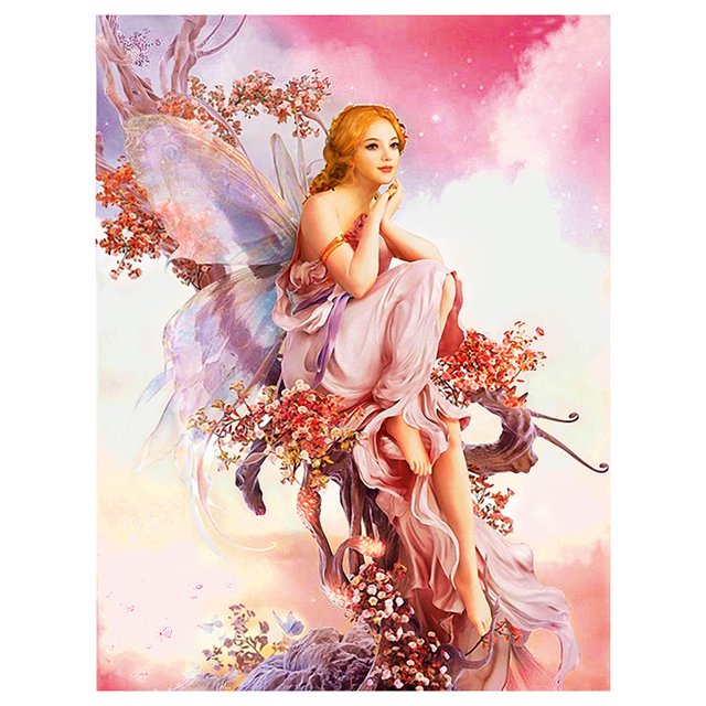 1 taladro pintura de diamante (DE8102) patrón de naturaleza 5D DIY artesanía completa costura decoración 40x50cm Hugtrwg Para estrenar