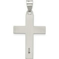 thumbnail image 3 of Sterling Silver Antiqued Solid Textured Cross Pendant (Width 19.5) (Length 36) - Jbsp, 3 of 5