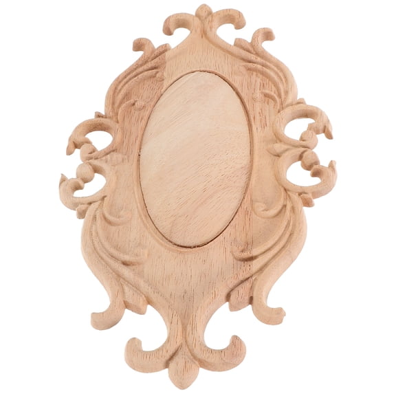 Homoyoyo Khaki Unfinished Wood Applique European Style Decorative Trim for Doors and Home Improvement