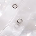 thumbnail image 4 of Cortina de ducha de EVA resistente con imanes, impermeable, 3D, transparente, sin olores químicos, 12 ganchos, 4 of 6
