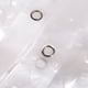 thumbnail image 4 of Cortina de ducha de EVA resistente con imanes, impermeable, 3D, cubo de agua, transparente, sin olor químico, sin olores, 12 ganchos, 4 of 6