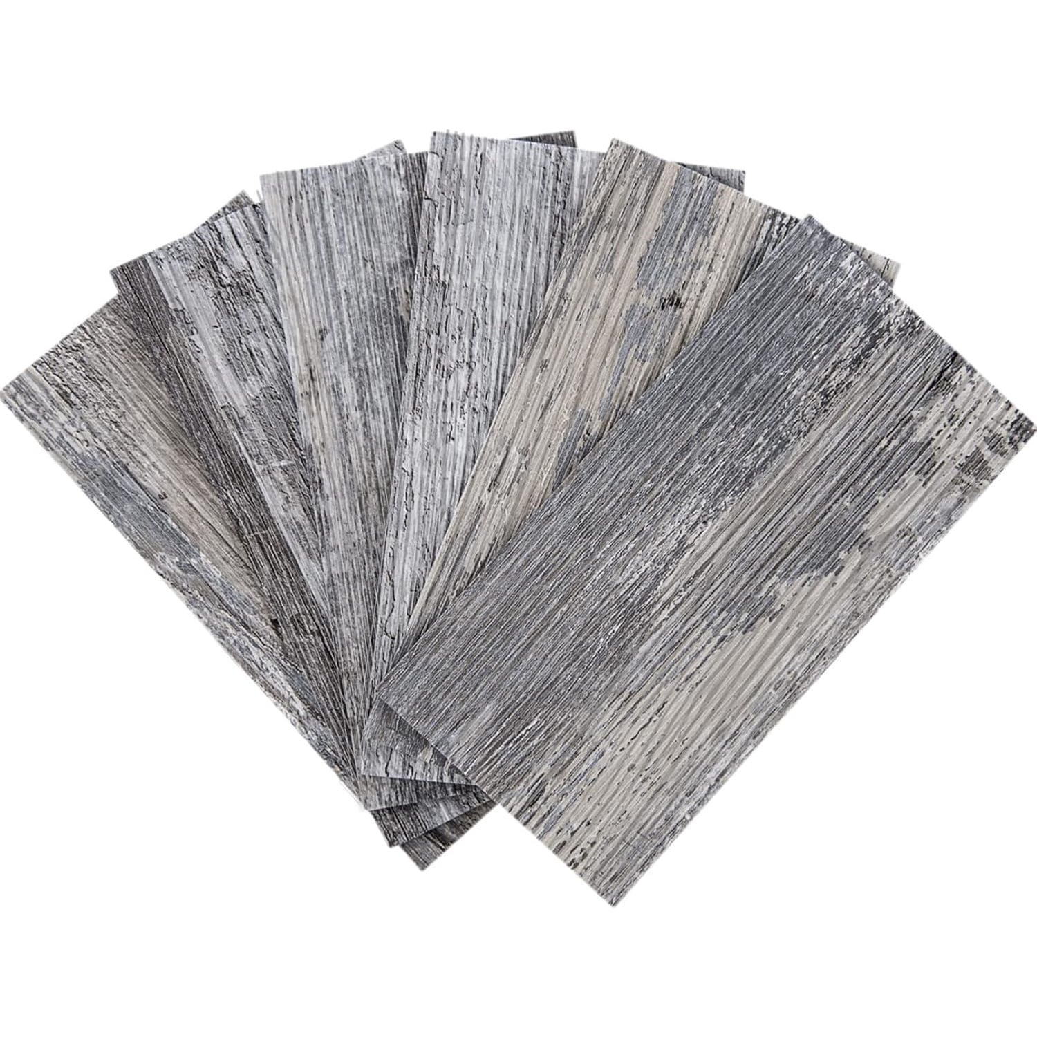 102-Piece Peel and Stick Tile Backsplash for Kitchen Bathroom, 3in. x 6in. Stick on Subway Tile Distressed Wood Plank